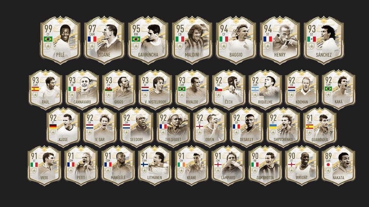 Icons FIFA 21: Conheça os Jogadores Lendários